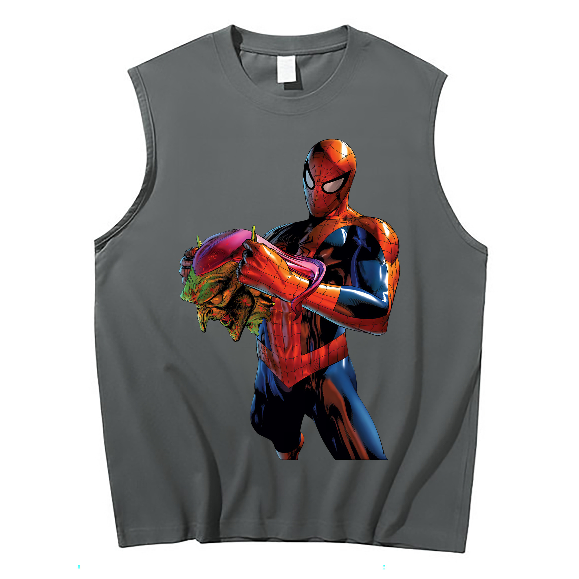 （画像用） Spider Man スパイダーマン コットン100％タンクトップ（フロントプリント）